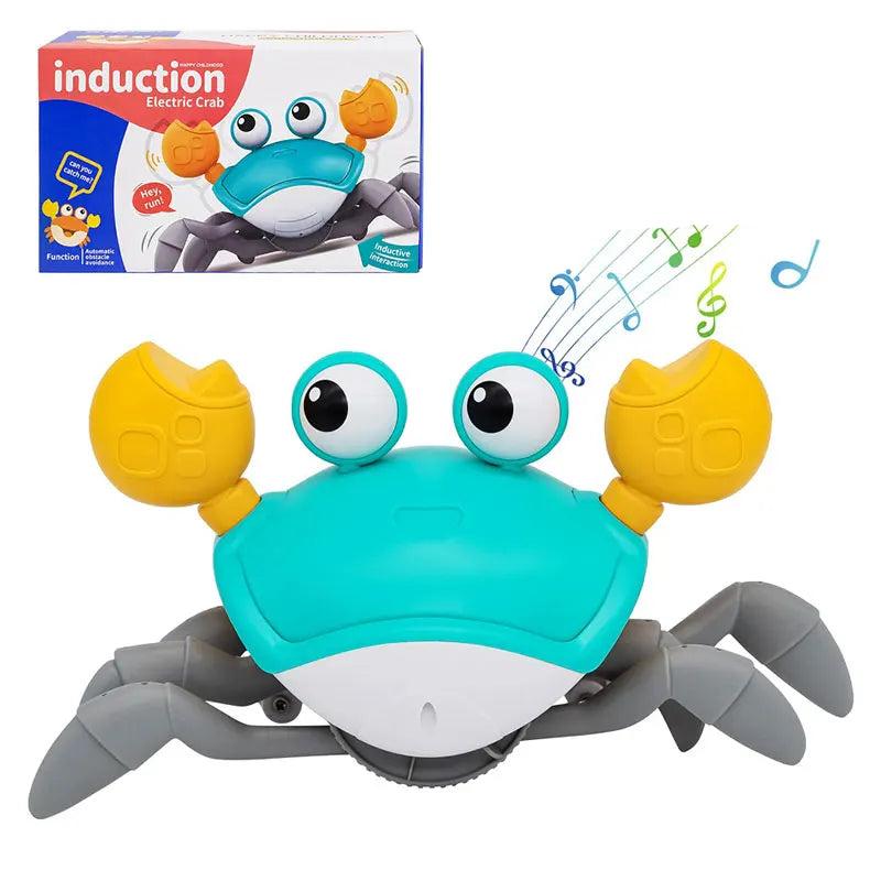 Light up Electric Escape Crab Toy Learn Climb Walking Crab Rechargeable Pet Crawling Musical Educational Kid Gifts