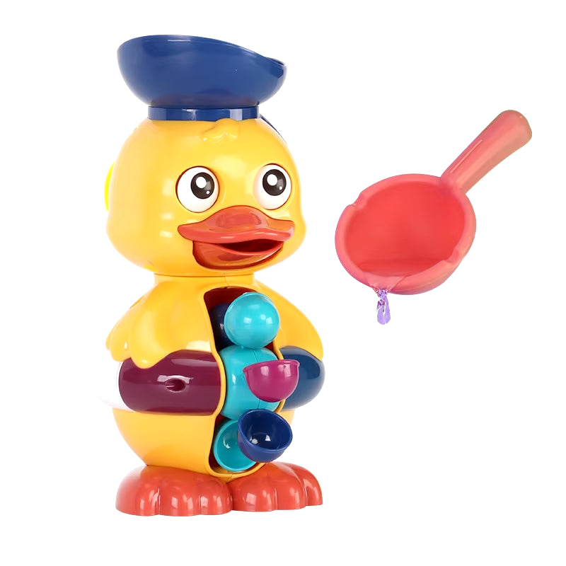 Baby Duck Shower Toy Cute Cartoon Rotating Water Car Suction Cup Bathtub Sprinkler Children'S Water Playing Sprinkler Big Duck