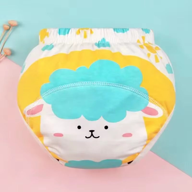 Baby Potty Training Pants Nappies Boys Girl Cotton Cloth Panties Reusable Underwear Washable Water Proof Diaper