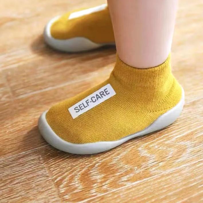 Baby First Socks Shoes Toddler Walker Infant Boys Girls Rubber Soft Sole Floor Barefoot Baby Casual Shoes Knit Booties