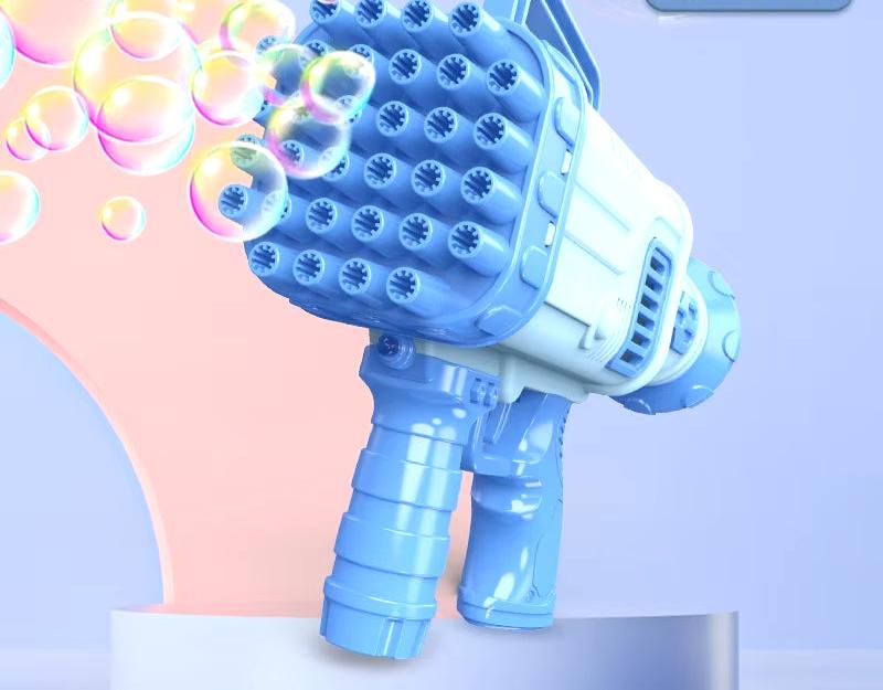 Bubble Gun 32 Hole Rocket Bubbles Machine Gun Shape Automatic Blower Pomperos Outdoor Wedding Toys Gifts for Kids Children Party