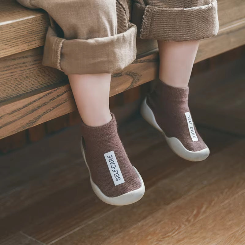 Baby First Socks Shoes Toddler Walker Infant Boys Girls Rubber Soft Sole Floor Barefoot Baby Casual Shoes Knit Booties