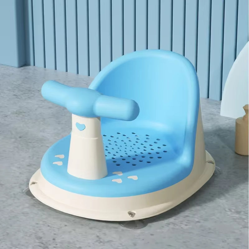 Baby Bath Seat Anti-Slip with Suction Cup Shower Seat for Newborns Portable Shower Stand Play Seat Growth Accessories for Kids