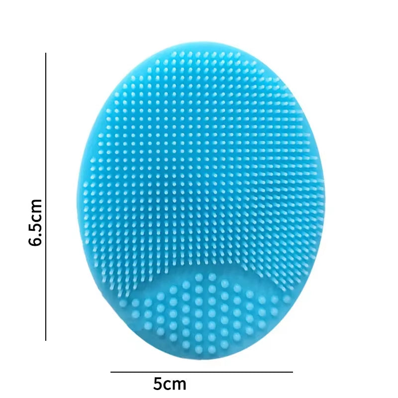 1PC Silicone Shampoo Brush for Baby Infant Bathing Soft Silicone Boys Kids Shower Brush Head Hair Washing Massage Brushes Wipe
