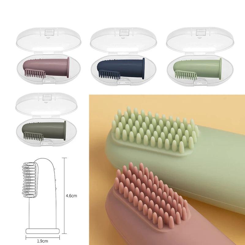 Baby Soft Finger Toothbrush BPA Free Silicone Infant Tooth Teeth Clean Brush Food Grade Silicone Baby Oral Health Care