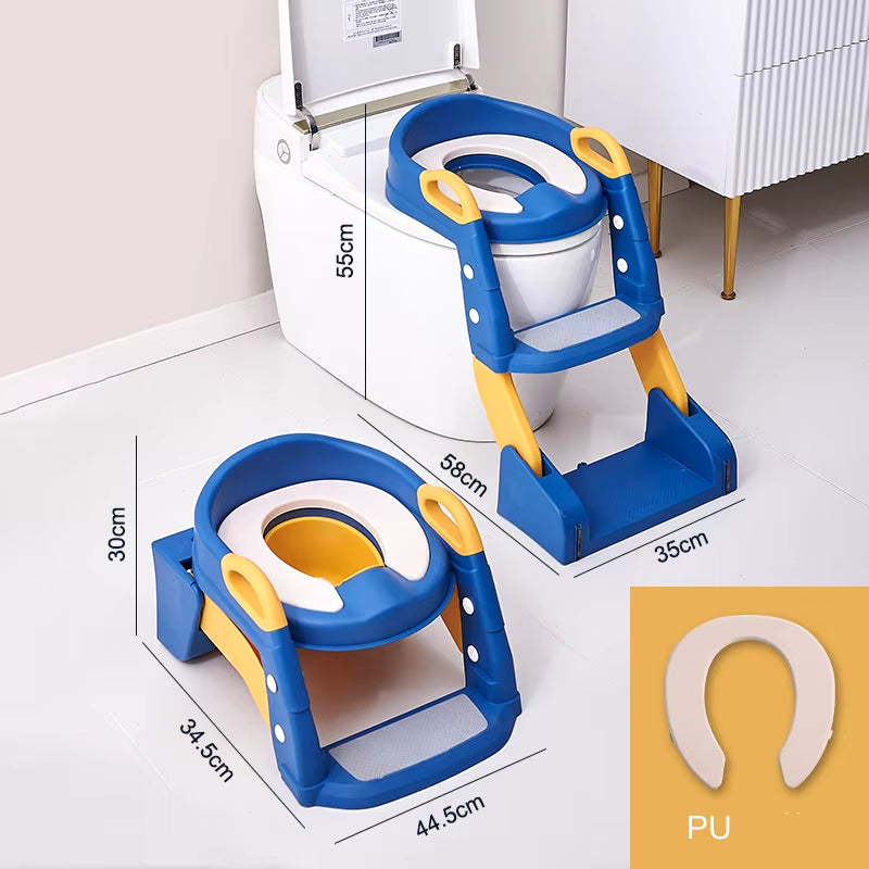 Children'S Toilet Seat Step Toilet for Baby Boys Girls Auxiliary Cushion Stand Step Stool Children'S Urine Bucket Pedestal Pan