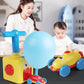 Balloon Launcher Manual Balloon Pump Car Racer Party Supplies Preschool Educational Science Toys for Kids Boys Girls 3+Years Old