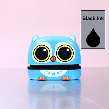 Customized Name Stamp Paints Personal Student Child Baby Engraved Waterproof Non-Fading Kindergarten Name Seal Black White Ink