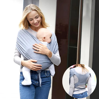 Baby Wrap Carrier for Summer Mesh Infant Carrier Solid Baby Sling Hand Free Baby Carrier Sling Baby Carrier Wrap for Newborn