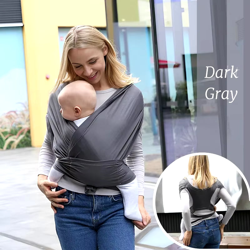 Baby Wrap Carrier for Summer Mesh Infant Carrier Solid Baby Sling Hand Free Baby Carrier Sling Baby Carrier Wrap for Newborn