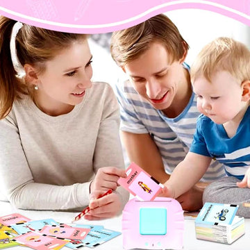 Kids Learning English Flash Card Reading Machine Educational Audio Electronic Card Book Montessori Language Toy for Home School