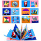 Montessori Baby Busy Board 3D Toddlers Story Cloth Book Sensory Toys for Babies Education Habits Toys Books for Kids from 0-3