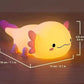 Cute Axolotl Night Light Silicone Nursery Sleeping Lamp Control Nightlights USB Rechargeable Table Lamp Baby Child
