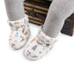 Autumn Winter Baby Boots Baby Girl Boys Winter Warm Shoes Solid Cartoon Print Toddler Fuzzy Balls First Walkers Kid Shoes 0-18M