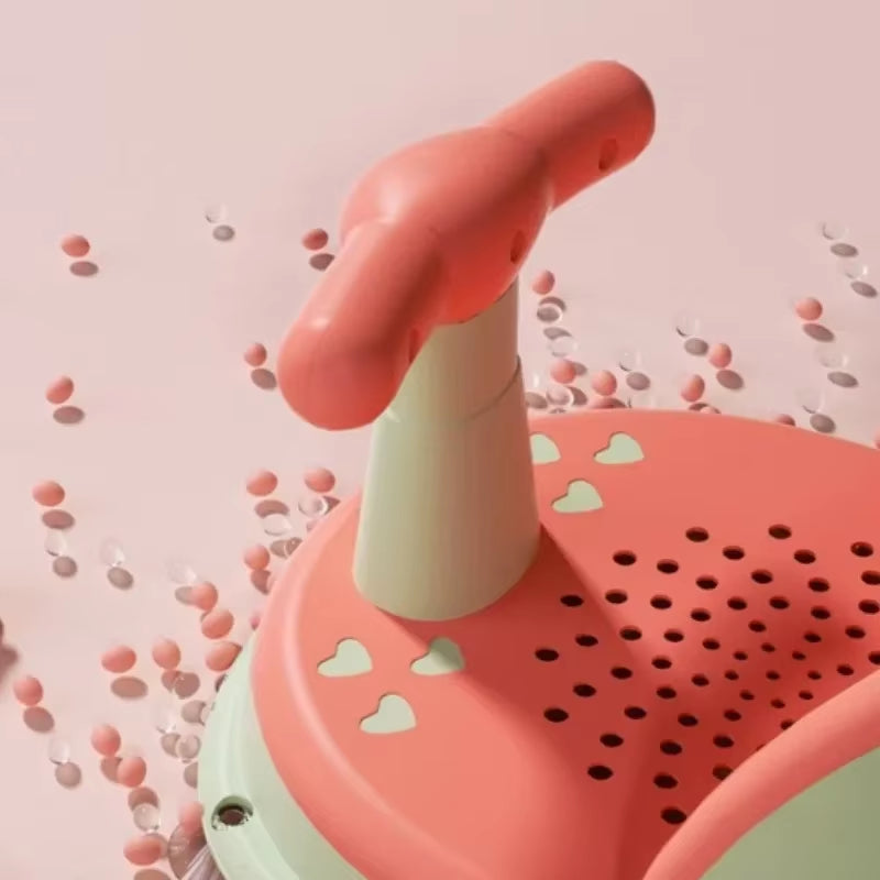 Baby Bath Seat Anti-Slip with Suction Cup Shower Seat for Newborns Portable Shower Stand Play Seat Growth Accessories for Kids