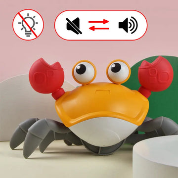 Light up Electric Escape Crab Toy Learn Climb Walking Crab Rechargeable Pet Crawling Musical Educational Kid Gifts