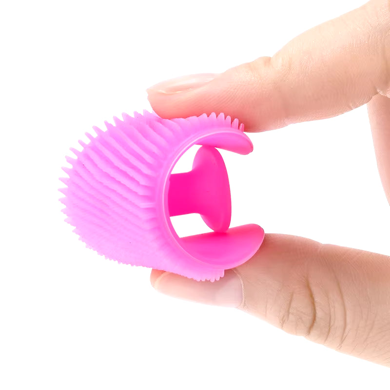 1PC Silicone Shampoo Brush for Baby Infant Bathing Soft Silicone Boys Kids Shower Brush Head Hair Washing Massage Brushes Wipe