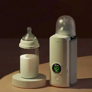 Rechargeable Bottle Warmer 6 Levels Adjustment Temperature Display Breast Milk Feeding Accessories Portable Baby Bottle Heater