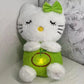 Sanrio Breathing Hello Kitty Glowing Soothing Doll Cartoon Anime Kt Cat Doll Accessories Room Decoration Kawaii Baby Toy Gift