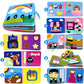 Montessori Baby Busy Board 3D Toddlers Story Cloth Book Sensory Toys for Babies Education Habits Toys Books for Kids from 0-3