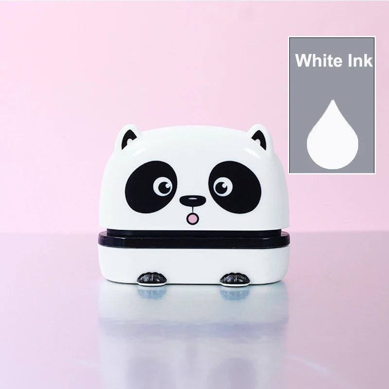 Customized Name Stamp Paints Personal Student Child Baby Engraved Waterproof Non-Fading Kindergarten Name Seal Black White Ink