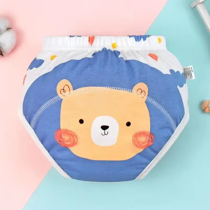 Baby Potty Training Pants Nappies Boys Girl Cotton Cloth Panties Reusable Underwear Washable Water Proof Diaper