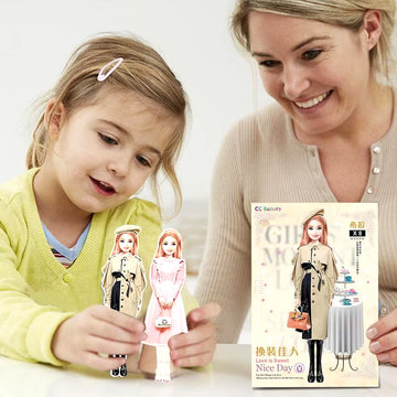 Creative Fashion Magnetic Dress up Dolls Safe and Harmless Princess Dress up Doll Set Portable Princess Dress up Paper Doll Gift