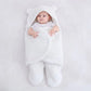 Winter Newborn Male and Female Babies Sleep in Coral Plush Embracing Clothes 3M-6M