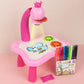 Children Led Projector Art Drawing Table Toy Kids Painting Board Desk Arts Crafts Educational Learning Paint Tools Toy for Girl