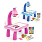 Children Led Projector Art Drawing Table Toy Kids Painting Board Desk Arts Crafts Educational Learning Paint Tools Toy for Girl