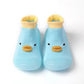 Spring Autumn Toddler First Walker Baby Girls Boys Non-Skid Cartoon Ducks Sock Shoes Kids 1-3Y Candy Color Cotton Floor Shoes