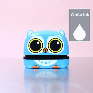 Customized Name Stamp Paints Personal Student Child Baby Engraved Waterproof Non-Fading Kindergarten Name Seal Black White Ink
