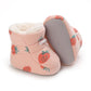 Autumn Winter Baby Boots Baby Girl Boys Winter Warm Shoes Solid Cartoon Print Toddler Fuzzy Balls First Walkers Kid Shoes 0-18M