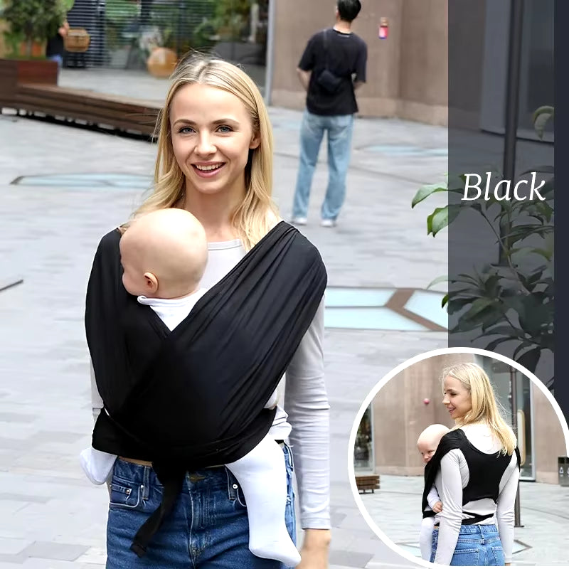 Baby Wrap Carrier for Summer Mesh Infant Carrier Solid Baby Sling Hand Free Baby Carrier Sling Baby Carrier Wrap for Newborn