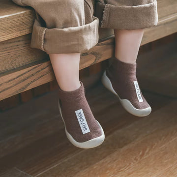 Baby First Socks Shoes Toddler Walker Infant Boys Girls Rubber Soft Sole Floor Barefoot Baby Casual Shoes Knit Booties