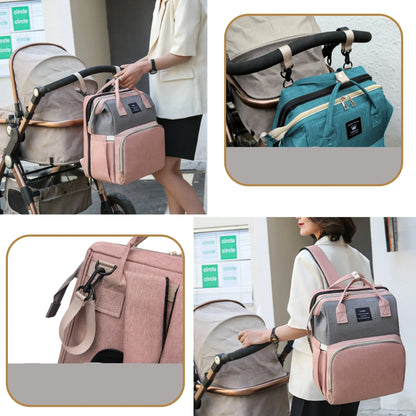 Mommy Bag Lightweight Portable Folding Crib Bed Large-Capacity Travel Maternity Bags Baby Backpack Female Mommy Outting Bag