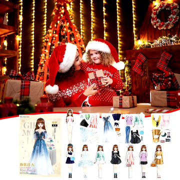 Creative Fashion Magnetic Dress up Dolls Safe and Harmless Princess Dress up Doll Set Portable Princess Dress up Paper Doll Gift