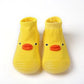 Spring Autumn Toddler First Walker Baby Girls Boys Non-Skid Cartoon Ducks Sock Shoes Kids 1-3Y Candy Color Cotton Floor Shoes
