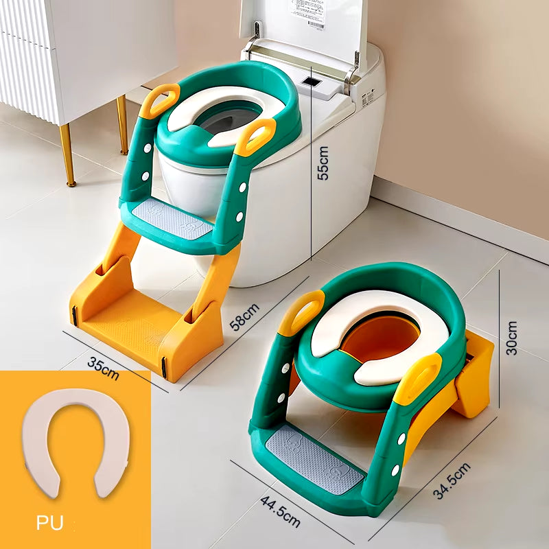 Children'S Toilet Seat Step Toilet for Baby Boys Girls Auxiliary Cushion Stand Step Stool Children'S Urine Bucket Pedestal Pan