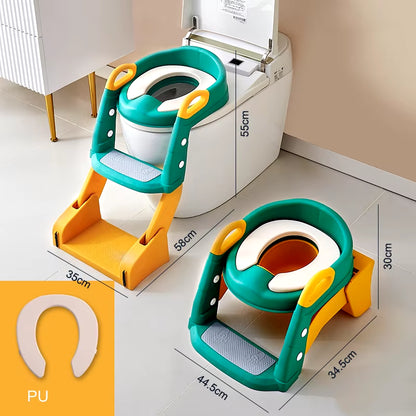 Children'S Toilet Seat Step Toilet for Baby Boys Girls Auxiliary Cushion Stand Step Stool Children'S Urine Bucket Pedestal Pan