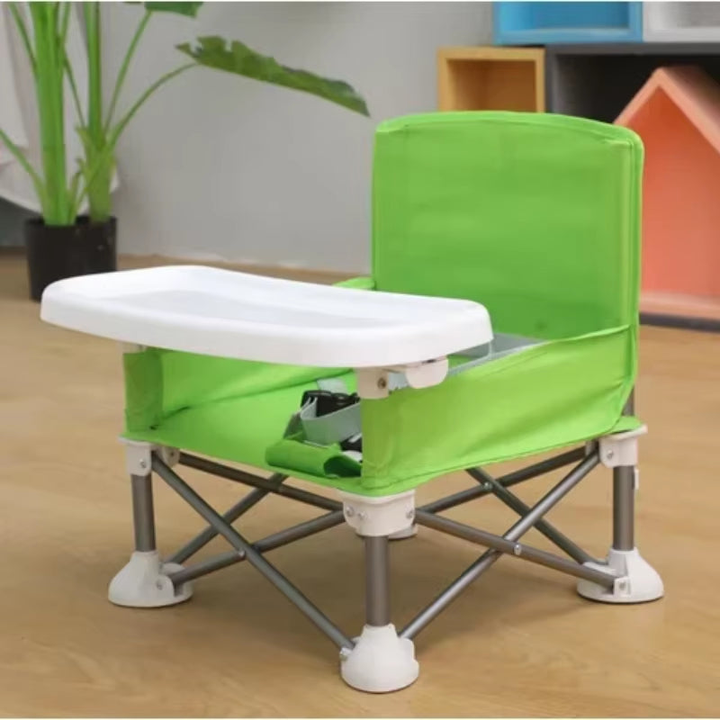 Aluminium Alloy Foldable Portable Compact Baby Chair Portable Safe for Indoor Outdoor Use Easy Travel for Camping Picnics