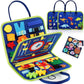 Montessori Busy Board Educational Activity Developing Sensory Board Fine Basic Dress Motor Skills Travel Toy Gift for Boys Girls