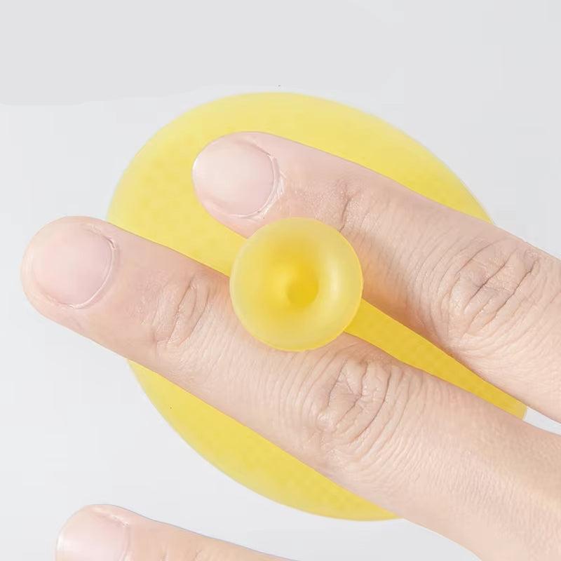 1PC Silicone Shampoo Brush for Baby Infant Bathing Soft Silicone Boys Kids Shower Brush Head Hair Washing Massage Brushes Wipe