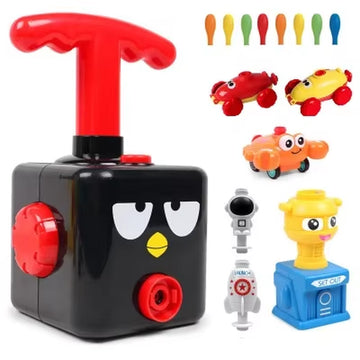 Balloon Launcher Manual Balloon Pump Car Racer Party Supplies Preschool Educational Science Toys for Kids Boys Girls 3+Years Old