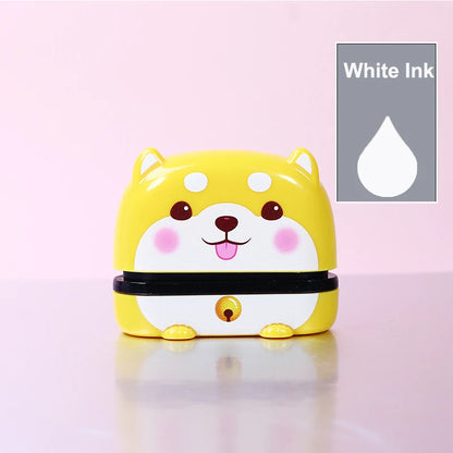 Customized Name Stamp Paints Personal Student Child Baby Engraved Waterproof Non-Fading Kindergarten Name Seal Black White Ink