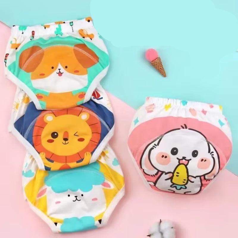 Baby Potty Training Pants Nappies Boys Girl Cotton Cloth Panties Reusable Underwear Washable Water Proof Diaper