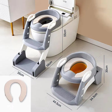 Children'S Toilet Seat Step Toilet for Baby Boys Girls Auxiliary Cushion Stand Step Stool Children'S Urine Bucket Pedestal Pan