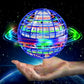 Flying Ball Toy Globe 360° Rotating Hand Controlled Orb Magic LED Lights Controller Boomerang Fly Spinners for Adults