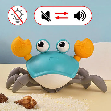 Light up Electric Escape Crab Toy Learn Climb Walking Crab Rechargeable Pet Crawling Musical Educational Kid Gifts