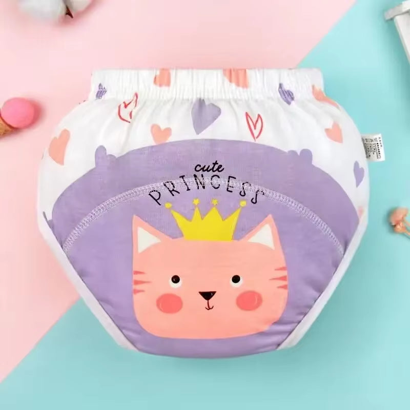 Baby Potty Training Pants Nappies Boys Girl Cotton Cloth Panties Reusable Underwear Washable Water Proof Diaper